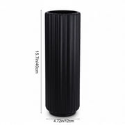 ZHMRFG Home Decor,15.7In Tall Plastic Vase Lightweight Shatterproof Material Ceramic Visual Effect Easy Maintenance,Festive Decor for Living Room Bedroom Office Reception Area Floral Display Decors