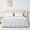 White, variant on U-NICE HOME Twin/Twin XL 14" Drop Wrap Around Bed Skirt - Elastic Pleated Wrinkle Resistant, Black