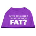 thumbnail image 1 of Does This Shirt Make Me Look Fat? Screen Printed Shirt Purple Xxl (18), 1 of 1