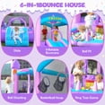 thumbnail image 6 of COCLUB Inflatable Bounce House for Kids Outdoor & Indoor, Toddler Bouncy Castle with Slide, Blower, Ball Pit - 6-in-1 Jumping Toy for Ages 2-5 (154x113x90”), 6 of 9
