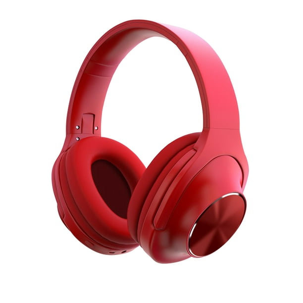 hoksml Electronics Headphones Wireless Bluetooth Headset Subwoofer  Bluetooth 5.0 Mobile Computer Game Music Sports Game Headphones Red  Clearance 