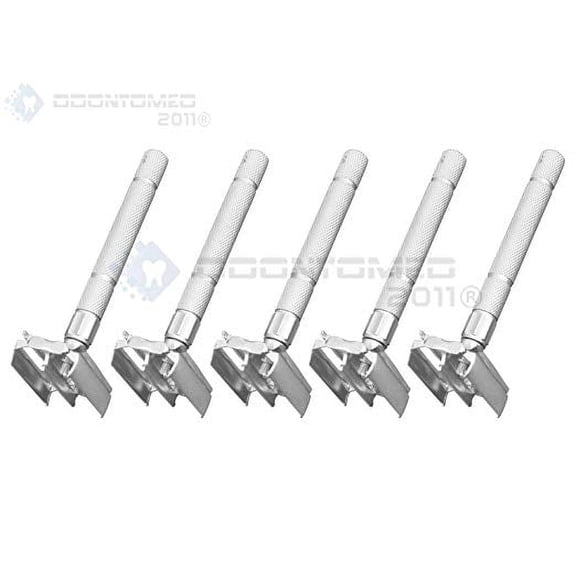 OdontoMed2011® 5 Pieces MENS Retro Old Style SAFETY RAZOR For Double Edge blades Vintage Fashion ODM
