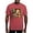 Crimson Red, variant on CafePress - Adorable Yorkshire Terrier Yorke Christmas T Shirt - Mens Comfort Colors Shirt