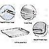 thumbnail image 4 of Ba Tray With Rack, Rectangular Less Steel Roa Pan, 31.5 X 25 X 2.5 Cm Home And Restnt Ba Tray, Dish Safe, 4 of 5