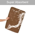thumbnail image 3 of PiccoCasa Memory Foam Bath Mat Thin Absorbent Bath Rug Mat for Bathroom, Coffee Color 24" x 16", 3 of 6