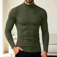 thumbnail image 6 of Hvogkswy Compression Shirt Men, Turtleneck Dry Workout Base Layer Undershirt Thin Stretchy Slim Comfy Long Sleeve Tops, 6 of 6