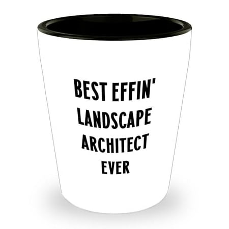 

Best Effin Landscape Architect Ever Funny Shot Glass Gifts from Landscaper to Landscape Architect Friends at Christmas Time Perfect Unique Landscape Architect Gifts