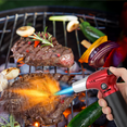 thumbnail image 3 of Magshion 2 Pcs Butane Torch Lighters Kitchen Blow Torch for Cooking with Adjustable Flame, Refillable Kitchen Torch & Cooking Torch for Creme Brule & Baking, Red (Butane Gas Not Included), 3 of 10