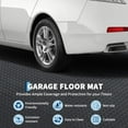 thumbnail image 3 of QinaQin 7.8 x 18 Ft Thick Roll Pvc Garage Mat with Diamond Pattern, Non-Slip Floor Protection Mat, Suitable for Garages, Warehouses, Gyms, Trailers, Suvs, 3 of 7