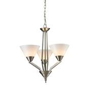 Cornerstone Tribecca 3 Light Chandelier in Brushed Nickel
