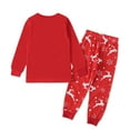 thumbnail image 3 of Ensemble de Pyjamas de Noël pour Enfants avec Imprimé de Cerfs Enneigés, Manches Longues + Pantalons, 3 of 9