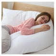 thumbnail image 3 of Extra Long Body Pillow for Side Sleeper, Pregnancy, Neck and Shoulder Support - Zippered Cover (19" x 90"), 3 of 5