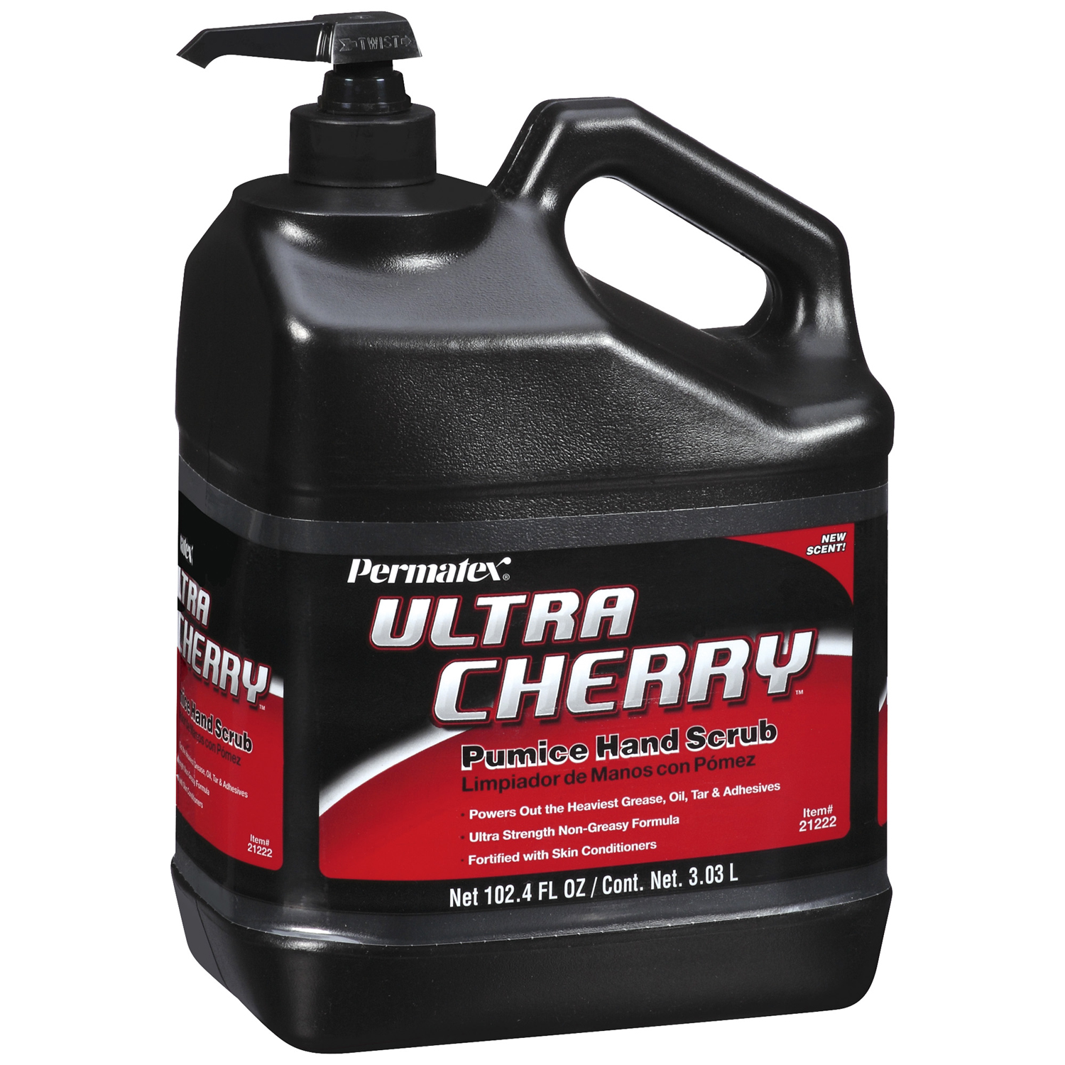 Permatex® 21222 Pumice Ultra Cherry Hand Scrub 102.4 Oz Pump Walmart