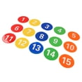thumbnail image 2 of Colorful Spot Markers, 1 To 15 Number Spot Markers Reusable 9.1in  For Sports, 2 of 8