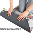 thumbnail image 3 of Pioneer Flower Floral Print Pattern Hot Yoga Mat Towel Non Slip for Hot Yoga - Quick-Drying Yoga Mat Cover with 4 Corner Pockets with Travel Bag - Hot Yoga Towel Non Slip 74"x26", 3 of 6