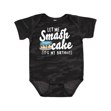

Inktastic Let Me Smash Cake Its My Birthday Gift Baby Boy Bodysuit