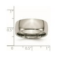 thumbnail image 6 of Chisel Titanium Polished 8mm Half Round Band, 6 of 7
