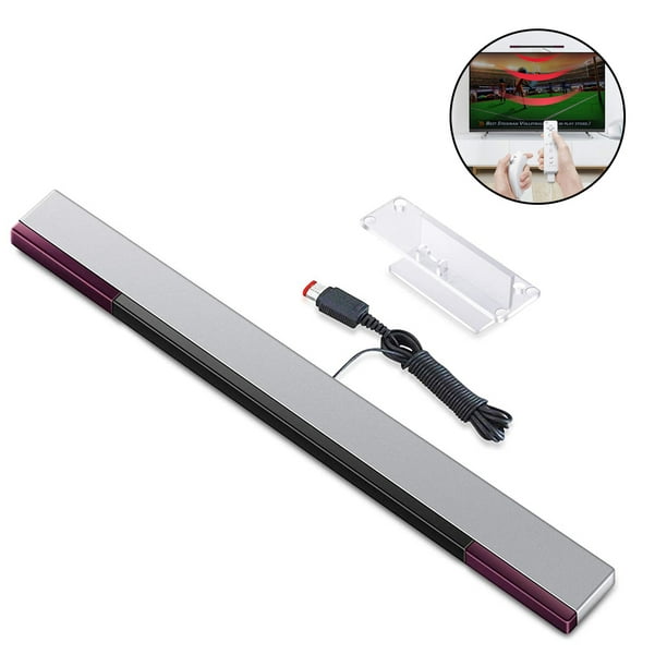Barre de capteur de remplacement Wii/Wii U USB, rayon de télévision  infrarouge, télécommande filaire, barre de capteur, accessoires de Console  de jeu