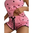 thumbnail image 4 of DYMADE Women Sexy Sling Household Heart Pattern Pajama Two-piece Suit, 4 of 4
