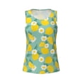 thumbnail image 3 of Picia Lemons Chamomile Flowers And Leaves Pattern Women's Workout Tank Top,Breathable Activewear,Slim Fit Athletic Top,Versatile Workout Moisture-wicking top-X-Large, 3 of 9