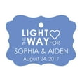 thumbnail image 1 of 100 PCS Light The Way For Personalized Name Hang Tags Customized Wedding Favor Gift Paper Tags, 1 of 1
