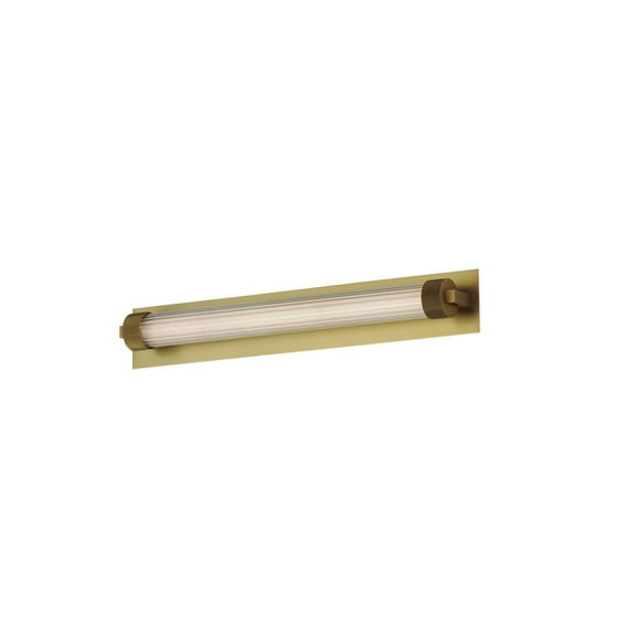 E23480-144NAB ET2 Lighting Doric - 12W 1 LED Wall Sconce-19 Inches Tall and 4.75 Inches Wide-Natural Aged Brass Finish