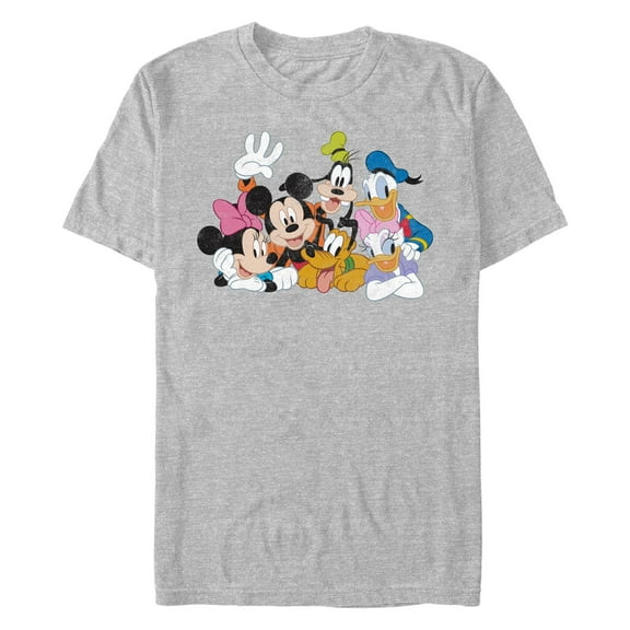 Men's Mickey & Friends Club House Group Shot Graphic T-Shirt