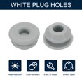 thumbnail image 3 of Unique Bargains 10pcs Hole Plug 3/8 Inch (9.6mm) Button Plugs Fit for 6.5-7mm Hole, Waterproof Plug Tube Plug, Grey, 3 of 6