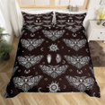 thumbnail image 1 of Butterfly And Death Moth Bedding Set For Girls Gothic Skull Boho Comforter Cover Decor Bedroom Sun and Moon Pattern Duvet Cover, 1 of 7