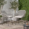 thumbnail image 6 of Hardaway Outdoor Wicker Chair with Cushion (Set of 2), White, Beige, and Black, 6 of 7