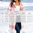 thumbnail image 3 of Xaqiouau Womens Plaid Sherpa Jacket Fleece Hooded Coat Zip Up Long Sleeve Buffalo Check Teddy Jacket Warm Winter Outerwear with Pockets, 3 of 6