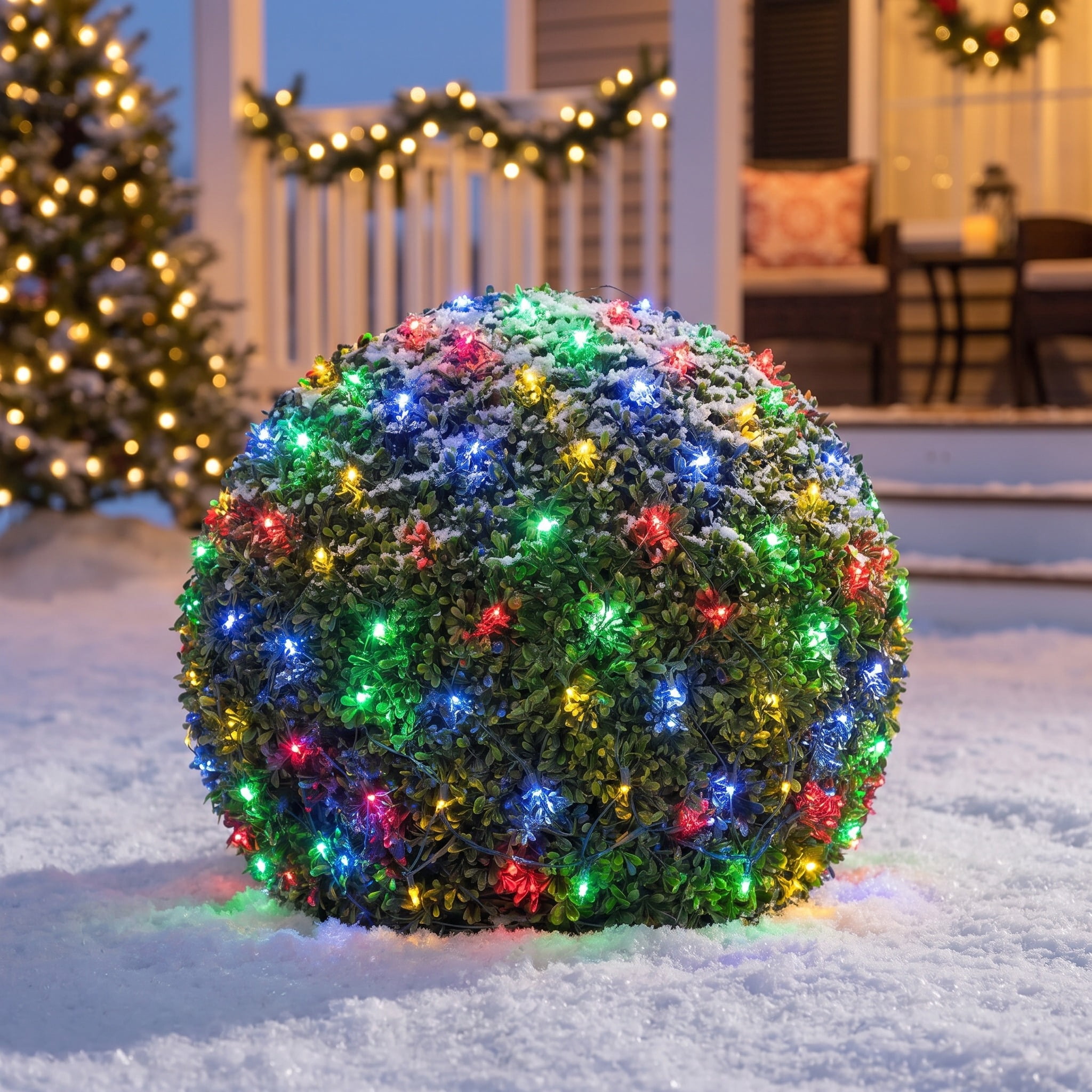 Indoor/Outdoor 150-Count LED Christmas Net Lights, Multicolor, Green Wire, 6' x 4', by Holiday Time