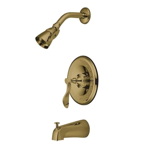 Century Tub & Shower, Polished Brass