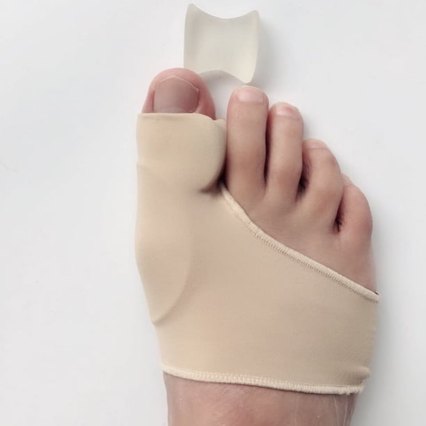 El bloque de goma incorporado proporciona una gran comodidad y es fácil de usar. Protector de pulgar valgo para dedos gordos del pie