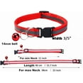 thumbnail image 4 of Puppy Collar with Bell, Reflective Cat Collars Girl Soft Adjustable Buckle for XXS XSmall Extra Small Puppies Female Male Tiny Pets Dogs Boy Kitten Yorkie Teacup Chihuahua Small, 4 of 6