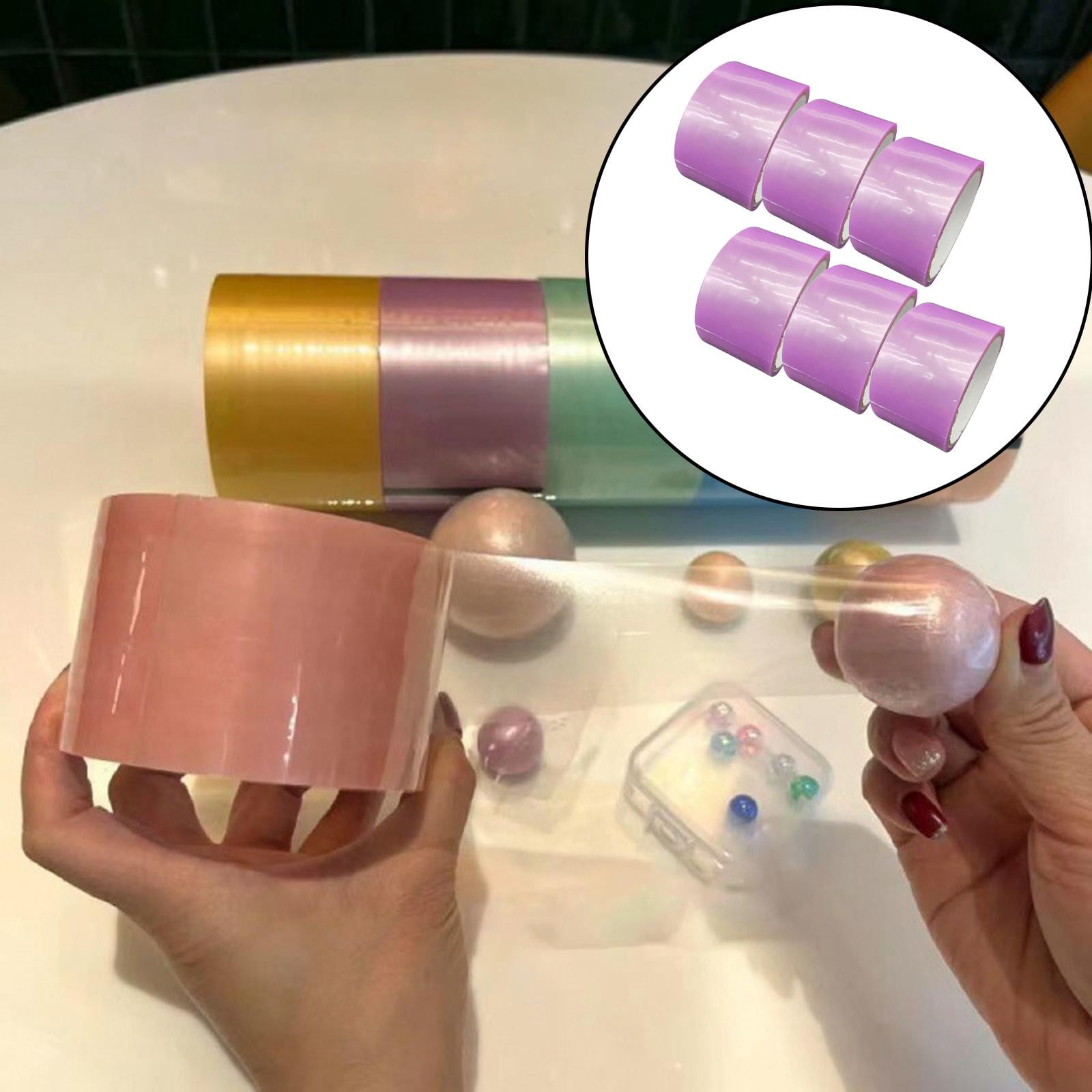 FVDPWYE 6Pcs Sticky Ball Tapes Colored Tapes Bulk 4.8cm Width Game Educational Toys for Violet