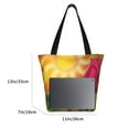 thumbnail image 3 of Kll Tote Bag For Women Rose Psychedelic Print Shopping Grocery Reusable Bags For Office School Shopping Travel, 3 of 7