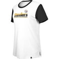 thumbnail image 2 of Women's New Era  White/Black Pittsburgh Steelers Third Down Colorblock T-Shirt, 2 of 3