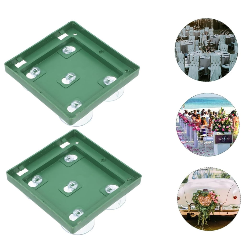 Jesscasday Versatile Flower Mud Suction Cup Trays For Floral Arrangement Car Decorations