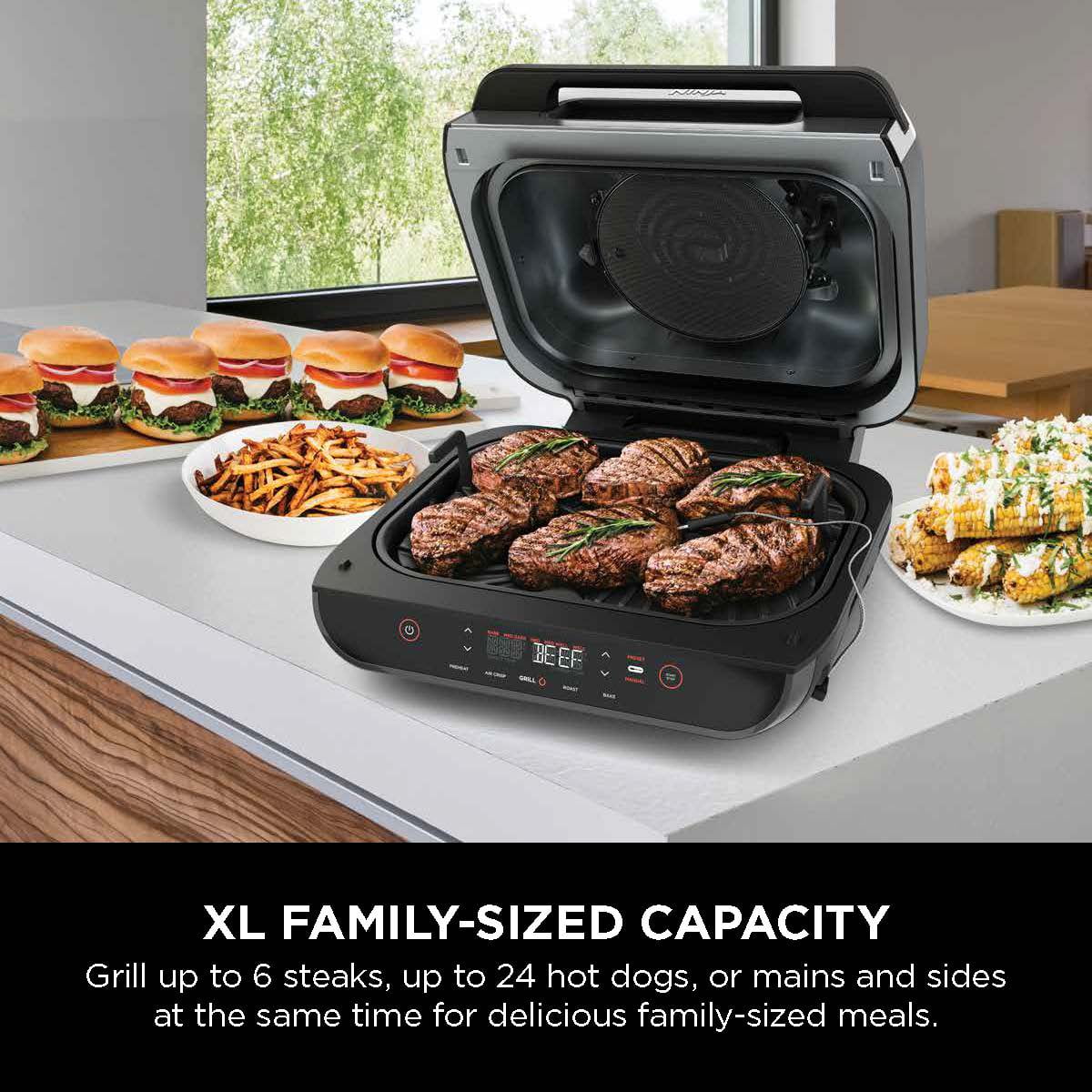 2022 Ninja Foodi Smart XL Grill 6-in-1 Countertop Indoor with Smart Cook  System 4-quart Air Fryer 