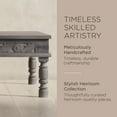 thumbnail image 3 of Maven Lane Emin Handmade Heritage Wooden Rectangular Coffee Table, Grey Finish, 3 of 6