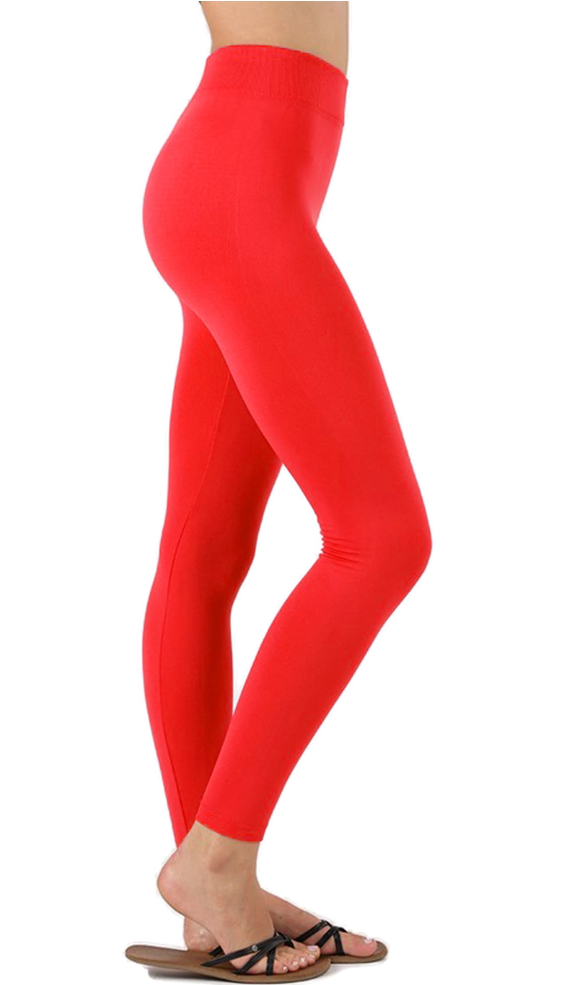 KOGMO Womens Premium Cotton Full Length Leggings Multi Colors (S-XL) 