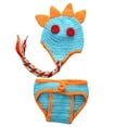 thumbnail image 1 of FELTECHELECTR 2 piezas de accesorios para disfraces de fotografía de dinosaurios para recién nacidos, adorables conjuntos mensuales para bebés., 1 of 3