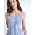 thumbnail image 4 of Free Assembly Women's Sleeveless Smocked Cotton Mini Dress, Sizes XS-XXL, 4 of 5
