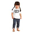 thumbnail image 4 of Bubbles Make Me Happy Fun Playtime Toddler Boy Girl T Shirt Infant Toddler Brisco Brands 18M, 4 of 6