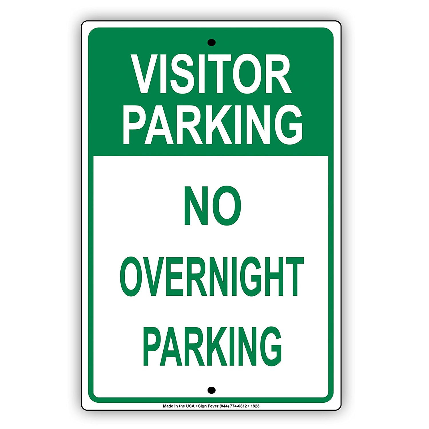 Visitor Parking No Overnight Parking Restriction Alert Attention
