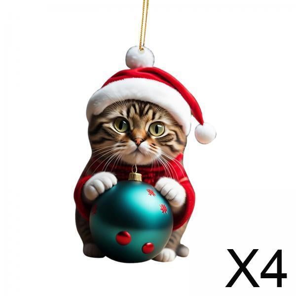 Adorno colgante de gato Navidad 2023 Macarena Estilo B