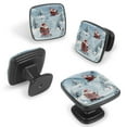 thumbnail image 2 of 4 Pcs Cabinet Handle Drawer Pulls Santa Claus Riding Sleigh Knobs with Screws Square Furniture Office Cabinet Knob Decoration, 2 of 7