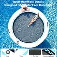 thumbnail image 5 of Danrelax 12FT Sunchill Round Inflatable Float Ring for Adults, Heavy Duty Hammock Pool Lounger with Pump, for Lake, Ocean & Pool, 5 of 8
