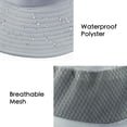 thumbnail image 4 of Lispipm Women Men Sun Hats with Wide Brim for Summer Outdoor Mesh Breathable Fishing Hat Camping Hiking Caps for Vacation Grey, 4 of 6